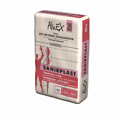 Цементная санирующая штукатурка AlinEX «SANIRPLAST», 25 кг